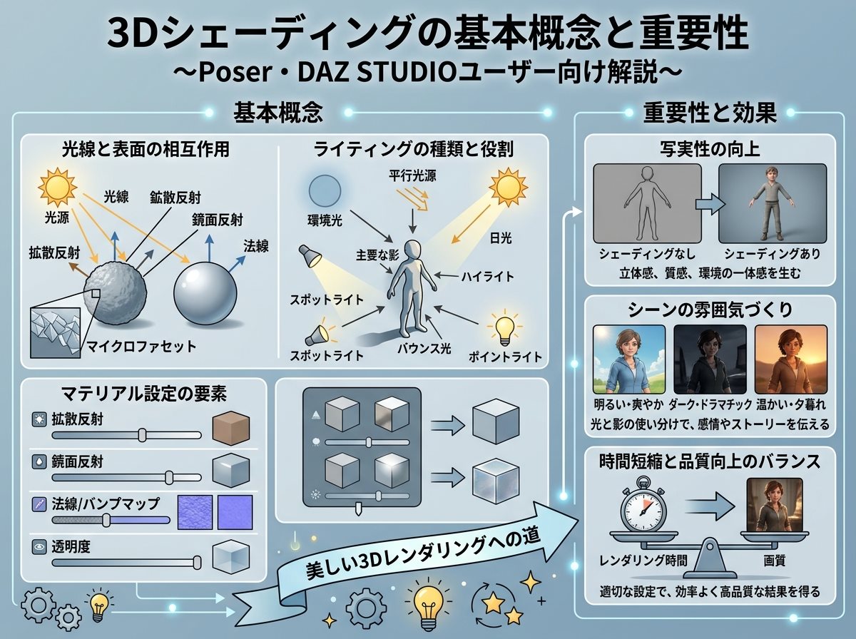 シェーディング 3D の基本概念と重要性