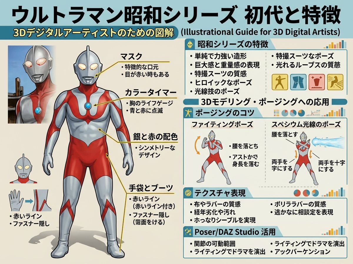 ウルトラマン昭和シリーズの初代と特徴